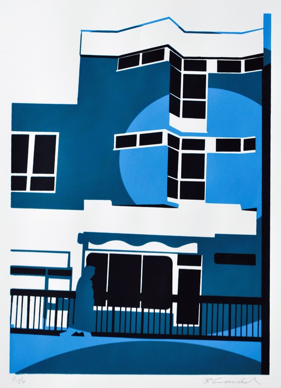 Kingsway Shopper (screenprint 53 x 38 cms)